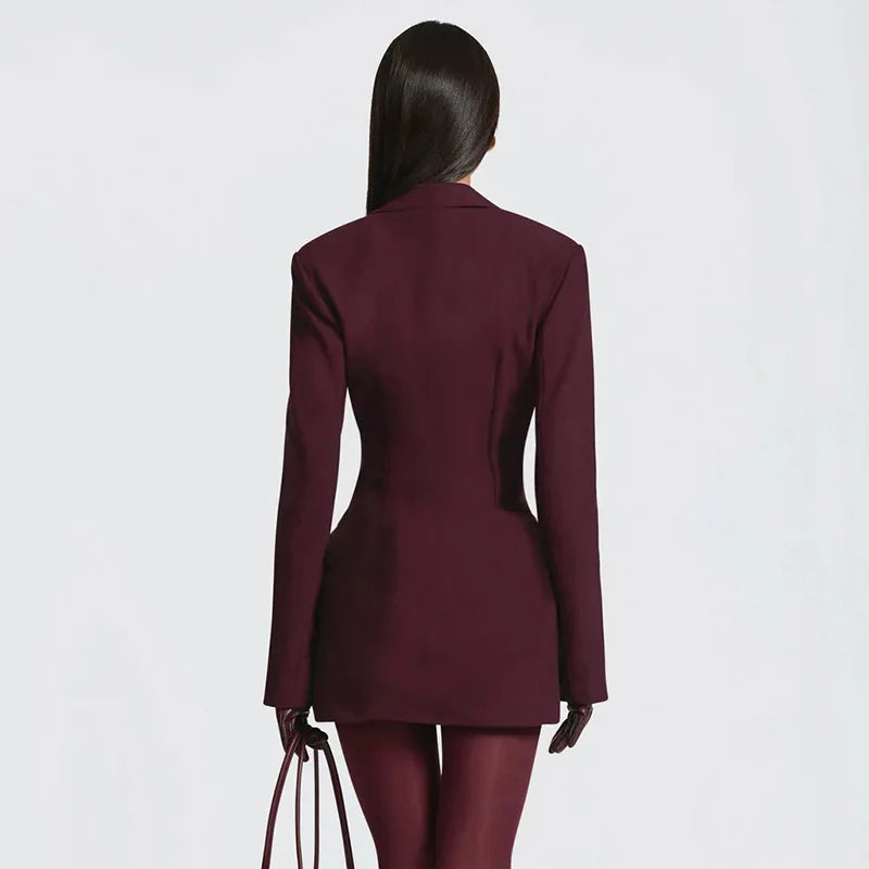 Elegant Deep V Neck Ruched Mini Autumn Long Sleeve Slim High Waist Fashion Patchwork Club Party Dress Female Clothes